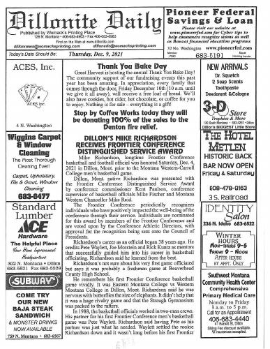 Thursday, December 9, 2021