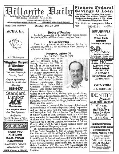 Monday, December 20, 2021
