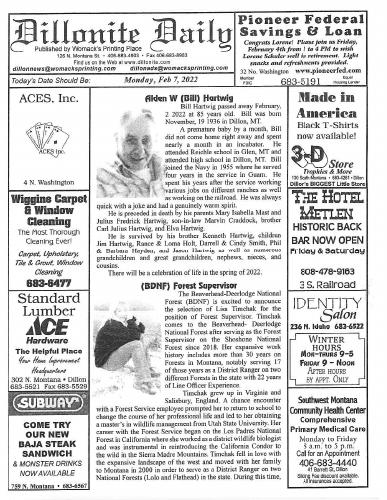 Monday, February 7, 2022