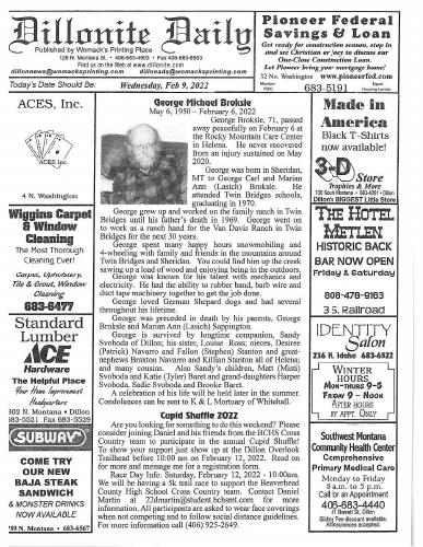Wednesday, February 9, 2022