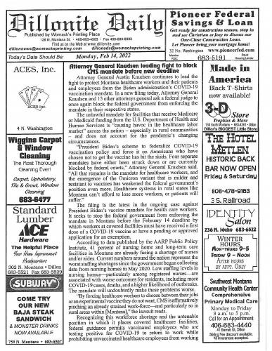 Monday, February 14, 2022