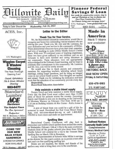 Wednesday, February 16, 2022