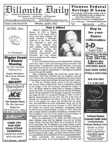 Monday, April 4, 2022