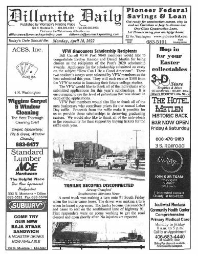 Monday, April 18, 2022