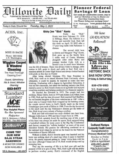 Tuesday, May 3, 2022