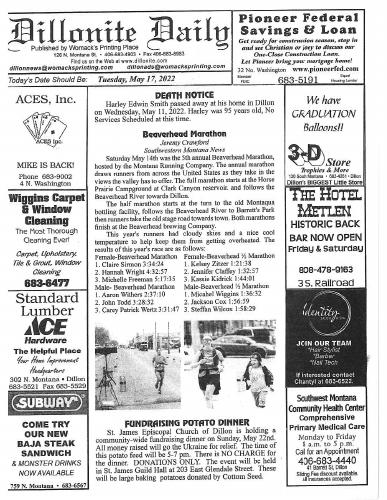 Tuesday, May 17, 2022