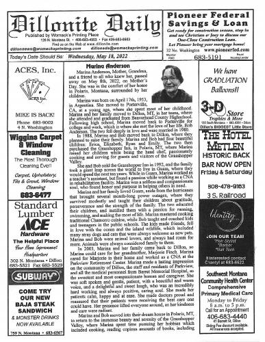 Wednesday, May 18, 2022