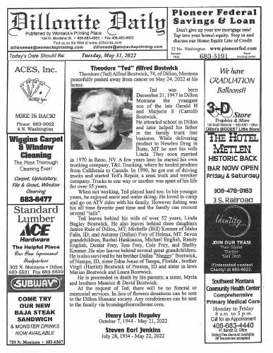 Tuesday, May 31, 2022