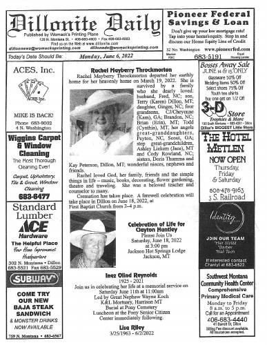 Monday, June 6, 2022
