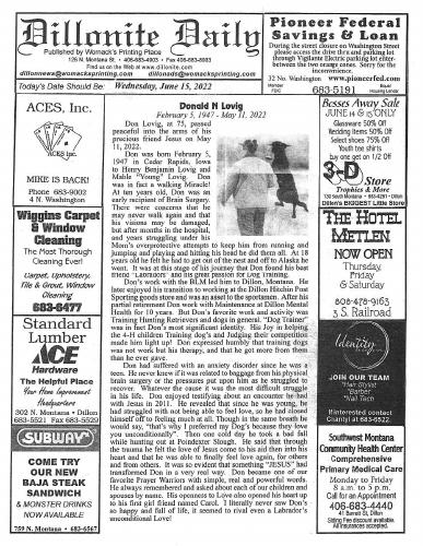 Wednesday, June 15, 2022