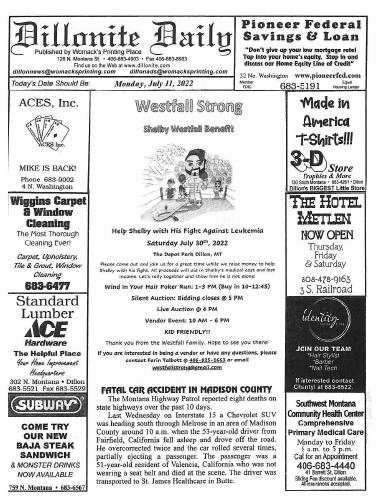 Monday, July 11, 2022