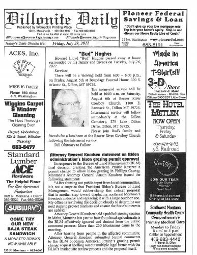 Friday, July 29, 2022