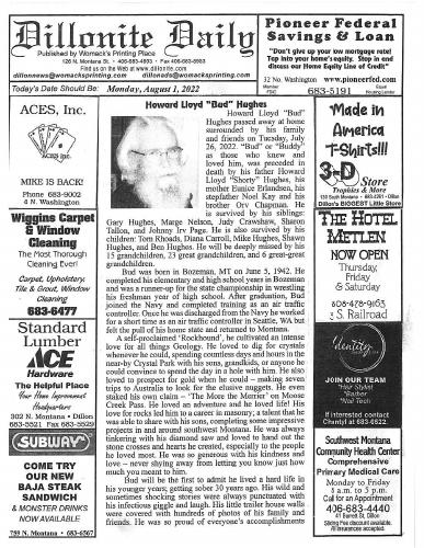 Monday, August 1, 2022