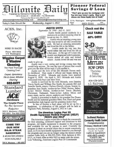 Wednesday, August 3, 2022