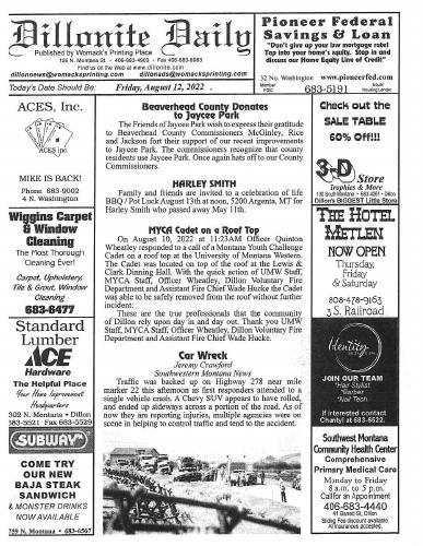 Friday, August 12, 2022
