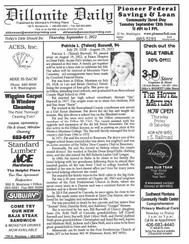 Thursday, September 1, 2022