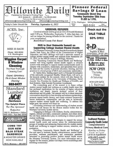 Tuesday, September 6, 2022