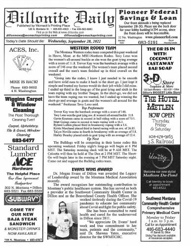 Wednesday, September 28, 2022
