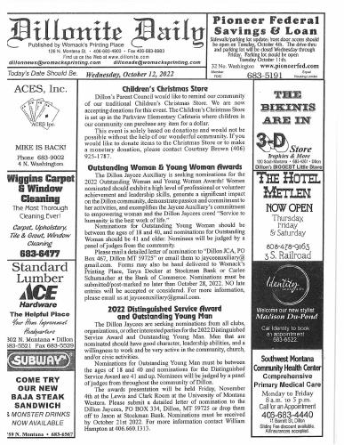 Wednesday, October 12, 2022