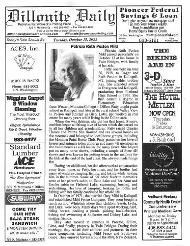 Tuesday, October 18, 2022