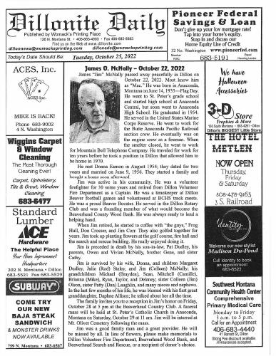 Tuesday, October 25, 2022