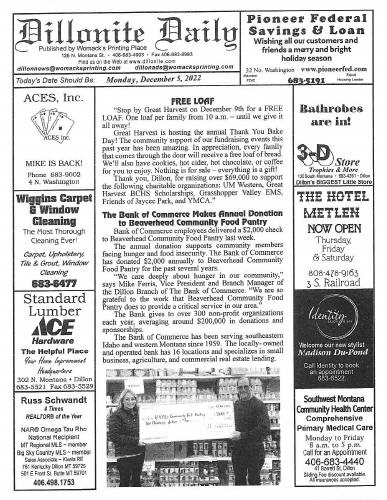 Monday, December 5, 2022