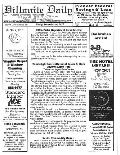 Friday, December 16, 2022
