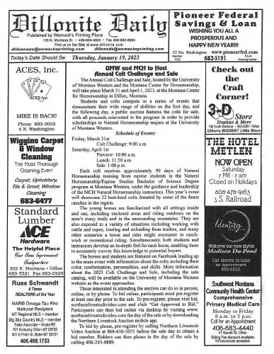 Thursday, January 19, 2023