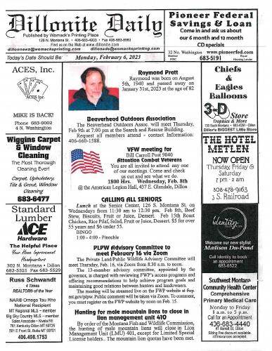 Monday, February 6, 2023