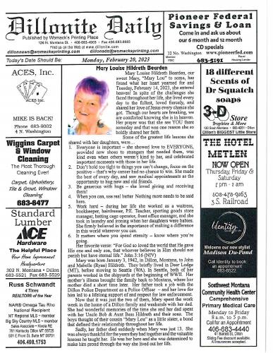 Monday, February 20, 2023
