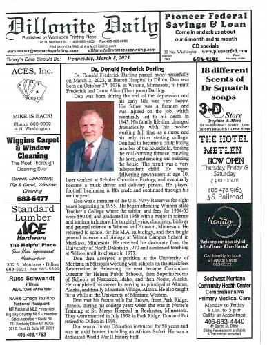 Wednesday, March 8, 2023