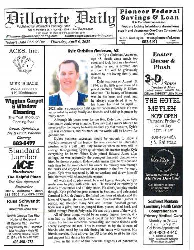 Thursday, April 6, 2023