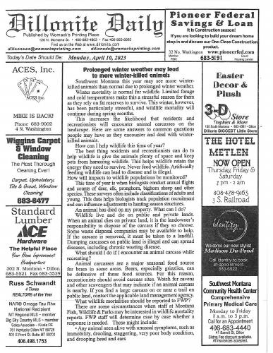 Monday, April 10, 2023