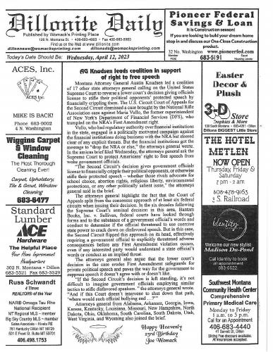 Wednesday, April 12, 2023