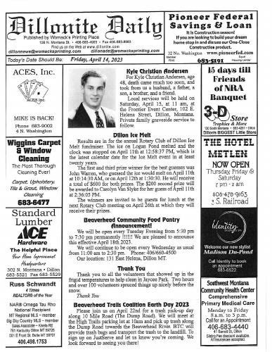 Friday, April 14, 2023