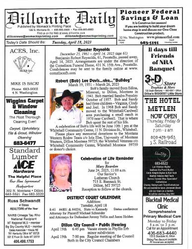 Tuesday, April 18, 2023