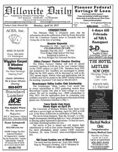 Monday, April 24, 2023