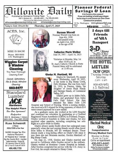 Thursday, April 27, 2023