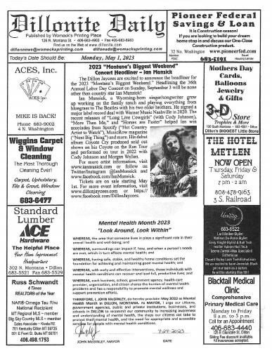 Monday, May 1, 2023