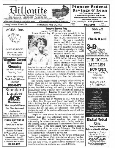 Wednesday, May 24, 2023