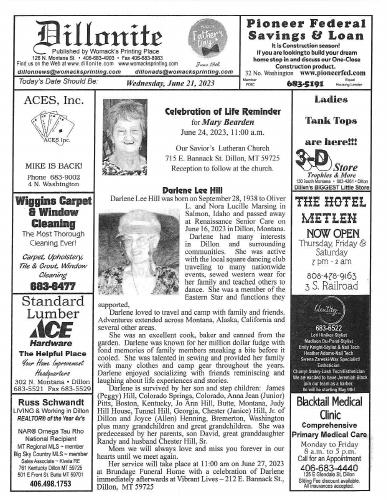 Wednesday, June 21, 2023