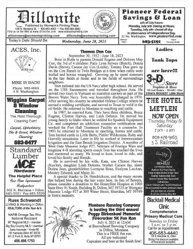 Wednesday, June 28, 2023