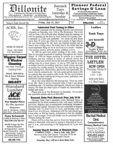 Friday, July 14, 2023