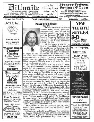 Tuesday, July 18, 2023