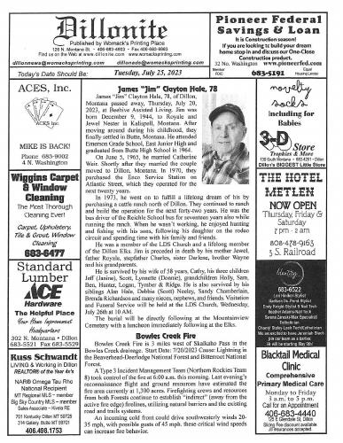 Tuesday, July 25, 2023