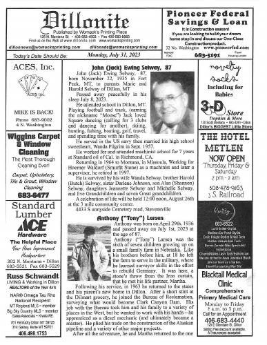 Monday, July 31, 2023