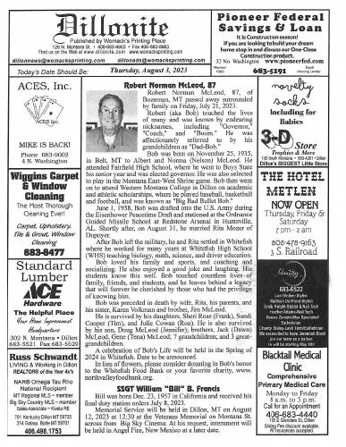 Thursday, August 3, 2023