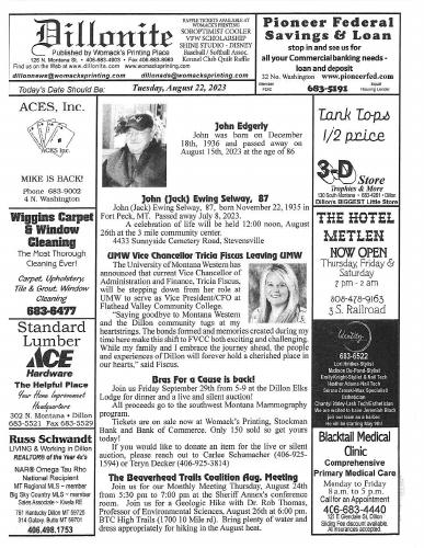 Tuesday, August 22, 2023