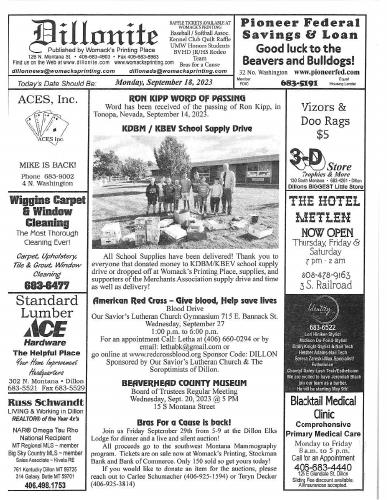 Monday, September 18, 2023