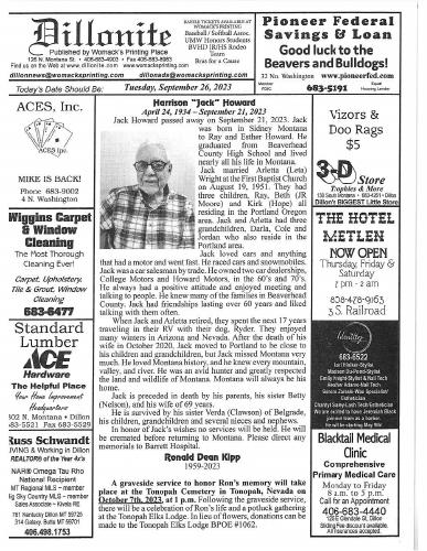 Tuesday, September 26, 2023
